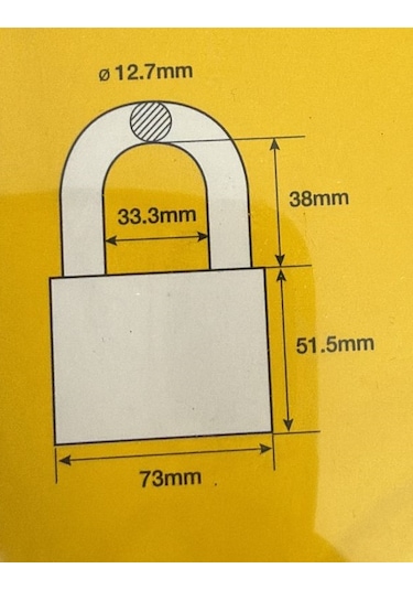 Yale Koruyuculu Asma Kilit 73 Mm-717