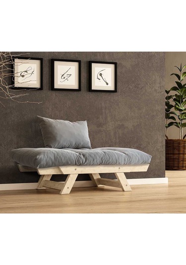 Woodesk Adalar Masif Natural-gri Renk Berjer Cpt8143-140 Gri