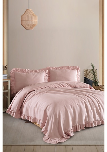Elart Lily Yatak Seti 200x220 Cm Pudra Pudra