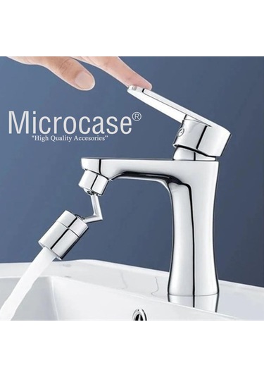 Microcase 360 Derece Dönebilen Su Tasarruflu Robotik Kol Musluk Gümüş