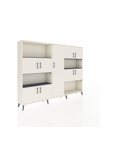 Arges Dolap 10 Raflı 9 Kapaklı 220x30x163 Aytaşı-aytaşı/antrasit Aytaşı-aytaşı/antrasit