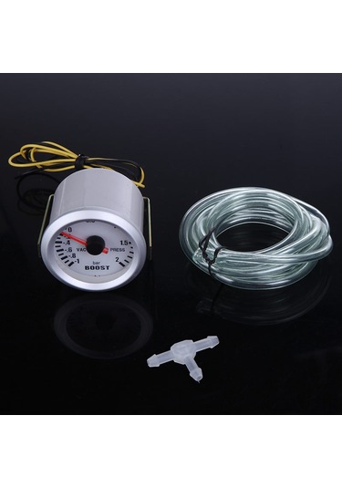 Yifomall "otomobil Turbo Basınç Ölçer: Mavi Led, -1 2bar Hassas Ölçüm, 172cm Hortum"