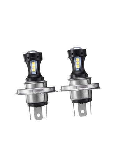 Suntek 2x H4 18W 6000K Yüksek Güçlü Led Projektör Sis Sürüş Ampulleri Far