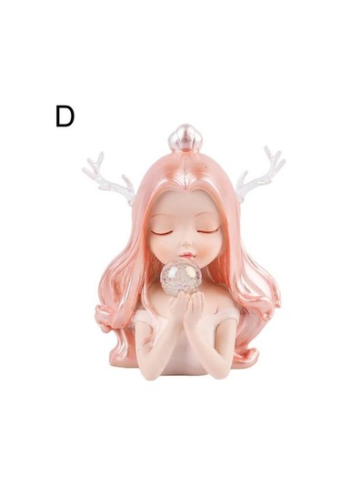 D Trendy Deniz Kızı Heykelcik Yaratıcı Parlak Renkli Narin