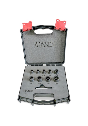 WOSSEN 1/2" TWİST LOKMA SETİ YARIM 10 PARÇA