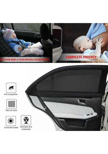 Yan Cam Güneşlik Perde Oto Araç Güneşlik Anne Bebek Emzirme Perdesi 2 Adet Mahremiyet Sağlar