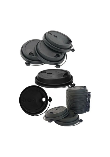 Vzlp Kağıt Bardaklar İçin Kapak, 80mm Çap, 50 Adet, Valfli. 327253373 Diğer