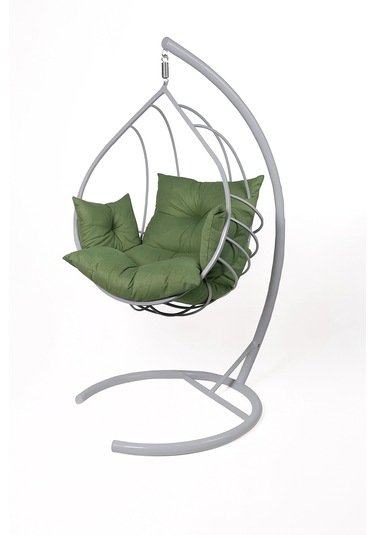 Damla Salıncak - Armut Salıncak Beyaz Beyaz Haki