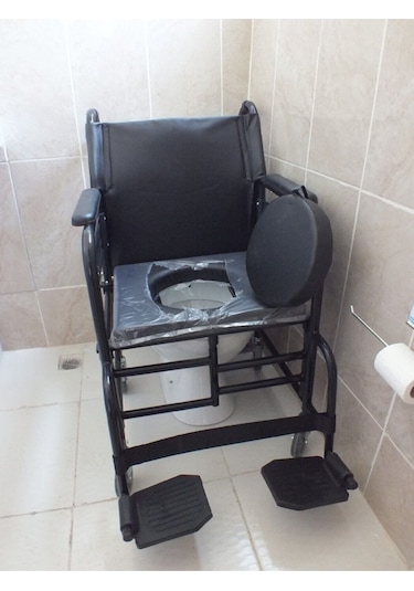 Medikaltec Siyah Ev Tipi Tekerlekli Sandalye