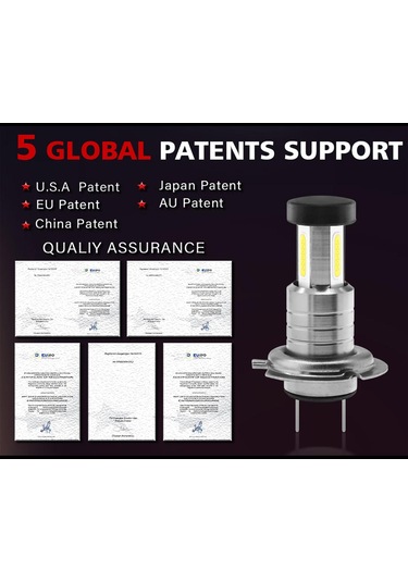 Suntek DC9V-32V 13000LM 3 Taraf 360 Aydınlatma 9005 Hb3 2x Araba Led Far Ampulleri
