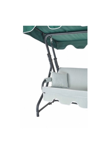 Morus 2 Kişilik Bahçe Balkon Teras Salıncağı - Yeşil Çizgili Yeşil