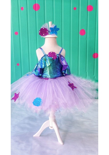 Pano Kids Deniz Kızı Kostümü Çok Renkli