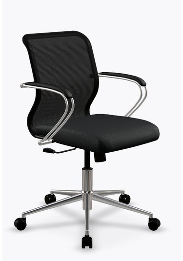 Ergolife Sit 8 Ofis Koltuğu Tekerlekli, Yükseklik Ayarlı, Siyah, Bilgisayar Sandalyesi-ed.55.1.2a2 Siyah