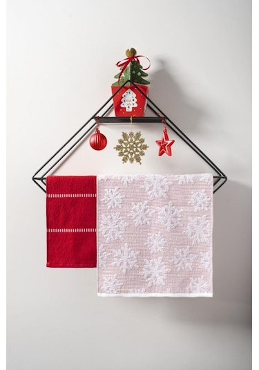 Tarassaco 30x50 Yılbaşı Christmas Yeni Yıl Temalı 2'Li Havlu Seti