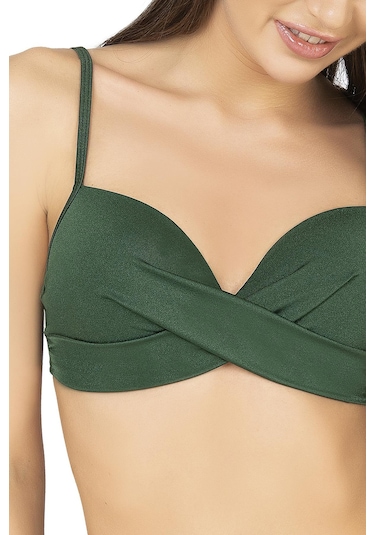 Endeep Kadın Destekli Çapraz Detaylı Yeşil Bikini Takımı Yeşil