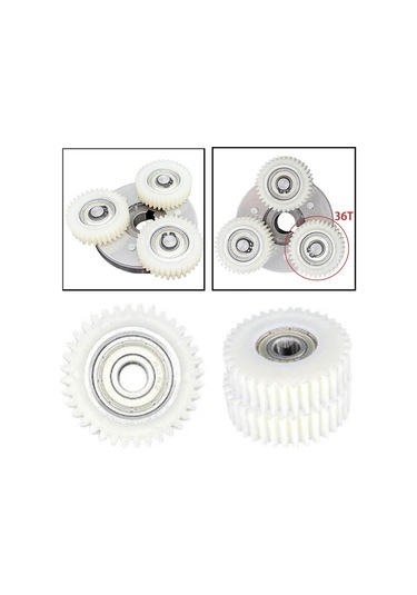 Homyl Bafang Motor Elektrikli Bisikletler Için 3x 36 Diş Planet Beyaz