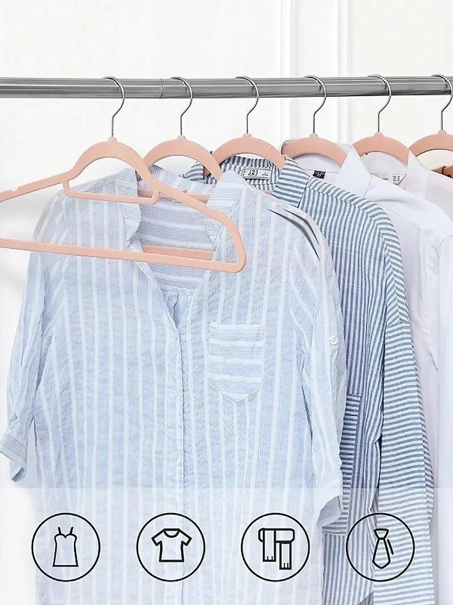 X-company Kadife Kıyafet Askıları Seti 10 Parça 70114830 Pembe