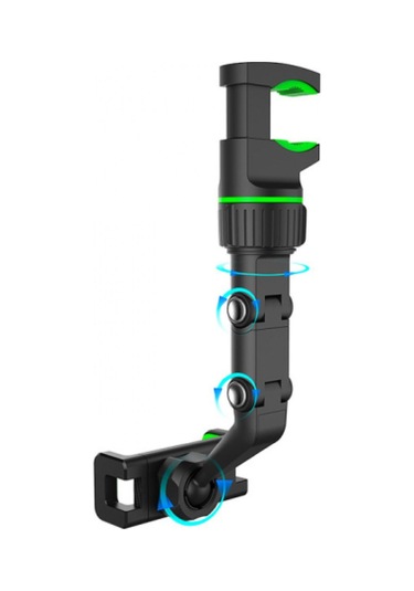 Ally 360 Dönebilen Multifonksiyonel Dikiz Aynası Araç Telefon Tutucu Siyah,yeşil Akrobat Yeşil Belir