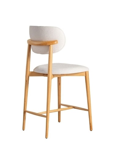 Polo Bohem Ahşap Bar Sandalyesi Natural
