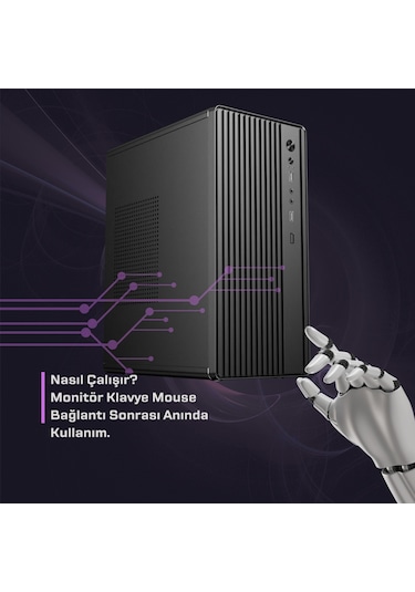 Dagmor BN2015301 i5-14400 16 GB 500 GB M2 Nvme SSD Free Dos Masaüstü Bilgisayar