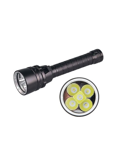 Besthome1 Cbtx Alüminyum Su Geçirmez Sualtı Dalış El Feneri, Siyah