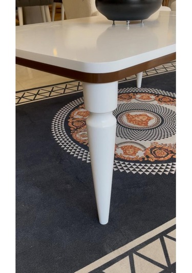 Akset Orta Sehpa Lüx Beyaz Ceviz