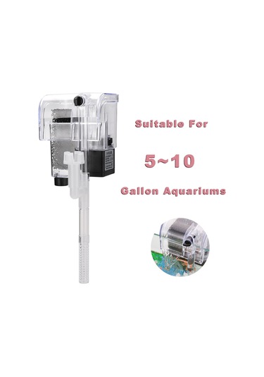 Yifomall Dh06-1 Duvar Tipi Akvaryum Filtresi, Yağ Filmi Temizleyici, 205l/saat Su Akışı, 60cm Pompa Yüksekliği, Avrupa Standartı