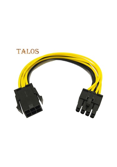 Video Kartı Grafik Bilgisayar Aletleri İçin 6-pin'den 8-pin'e Pcı-e Güç Dönüştürücü Uzatma Kablosu