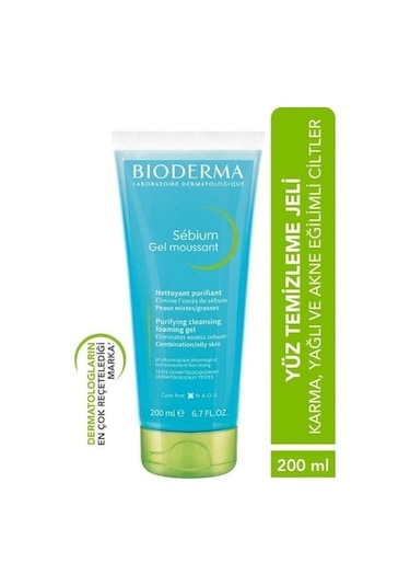 Bioderma Sebium Foaming Gel Tüp 200 ML