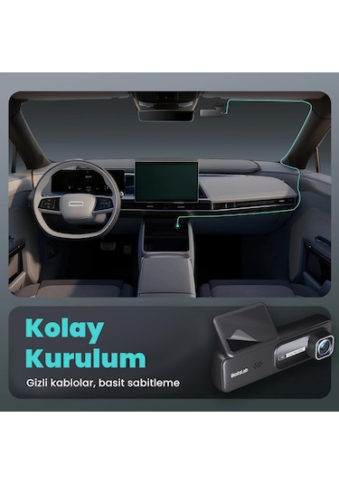 360+ Botslab HK30 Pro 2K QHD WiFi 140° Geniş Açı Gece Görüşlü Akıllı Araç İçi Kamera