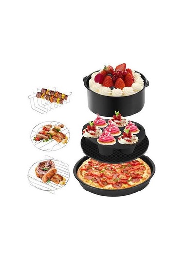 Ulzyvf Set Qt Pişirme Op101 Ninja İçin Hava Gümüş Gereçleri Fritöz Foodi Aksesuarları 7 5&6.5&8 Hr Gümüş