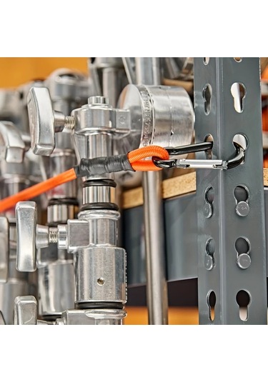 Willowhaven 2 Adet Ağır Hizmet Karabinalı Vinil Metal Bağ Kurmalı Çekme Lastiği 122 Lb