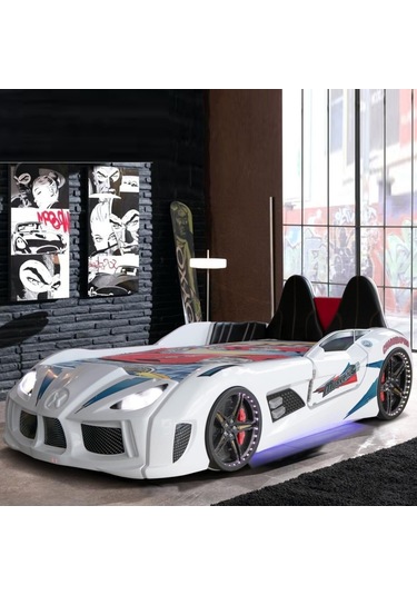 Audi Bazalı Arabalı Yatak , Kapıları Açılan Arabalı Yatak Beyaz
