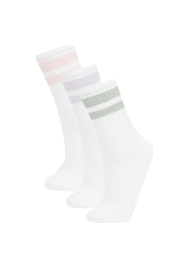 Defacto Kız Çocuk Rahat Lastikli 3'lü Pamuklu Uzun Çorap C2918A8NSWT1 Defacto Kız Çocuk Rahat Lastikli 3'lü Pamuklu Uzun Çorap C2918A8NSWT1