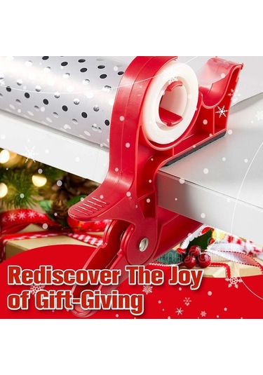 Sones 2 Adet / Paket Entegre Bant Dağıtıcılı Sarma Kağıdı Tutucu Masa Kelepçeleri Kırmızı