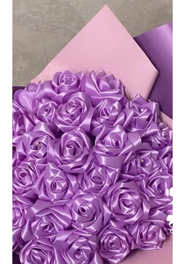 Magazin Dla Rukodel'nic Ip Gavrilov R N İğne Kurmalı Tabanca İle Kendin Yap 5 Adet 27 Gülü Saten Buket Seti 220865837 Violet