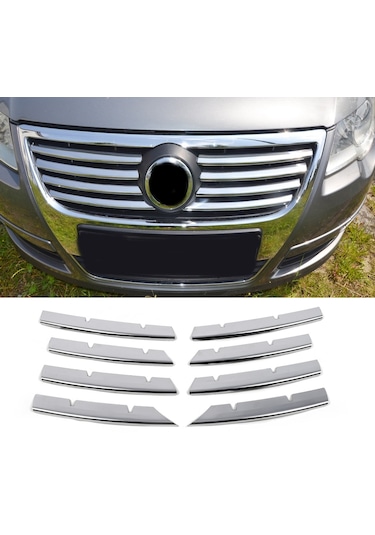 Vw Passat B6 Krom Ön Panjur 8 Parça 2005-2011 Arası P.çelik