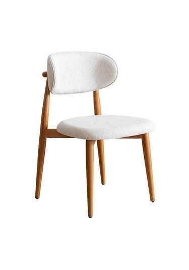 Boho İskandinav Natural Ahşap Masa Sandalye Takımı 90x90 Ceviz