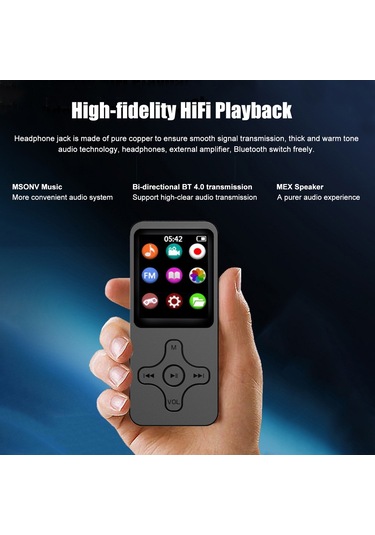 Springsun Kırmızı Beyaz 64g Bluetooth 4.0 Mp3/mp4 Çalar - Fm Radyo, Kayıt, Metin Okuma, Spor İçin Özel Haç Tasarımı