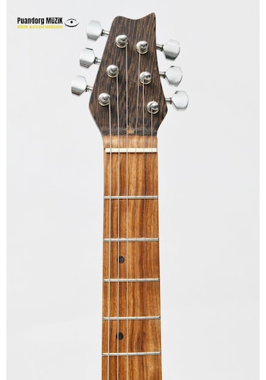 Elektro Gitar Custom Epoksi & Yıllanmış Ağaç Kişiye Özel Transparent Black