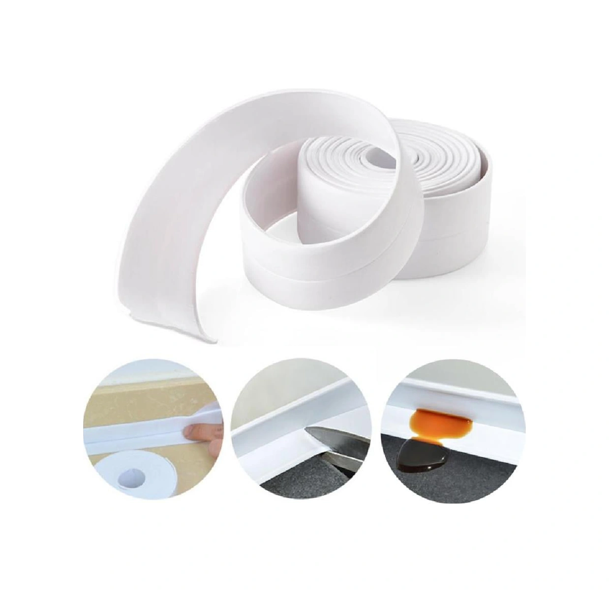 Mutfak Lavabo Klozet Duvar Duşakabin Derz Dolgu Fayans Kapatıcı 1,5 Mt Su Sızdırmaz Geçirmez Bant