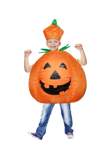 Noel Anaokulu Çocuk Tatil Yaratıcı Performans Şişme Kostüm Çocuk Kabak Elbise Yüksekliği 120-140cm Standart