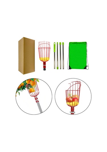 Suntek Meyve Seçici Kafa Sepeti Toplama Bahçe Armut 1.6-metre