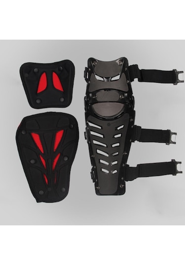 Suntek Motosiklet Motokros Dizlik Koruma Kırmızı