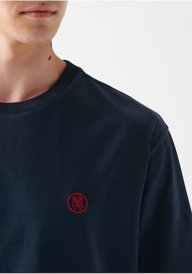 Mavi Mühür Logo Nakışlı Lacivert Tişört Loose Fit / Bol Rahat Kesim 067074-33207 Lacivert Mavi Mühür Logo Nakışlı Lacivert Tişört Loose Fit / Bol Rahat Kesim 067074-33207 Lacivert