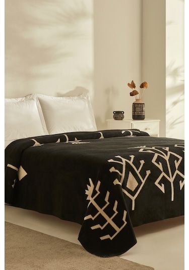 Karaca Home Sara Tek Kişilik Pamuklu Battaniye Beyaz