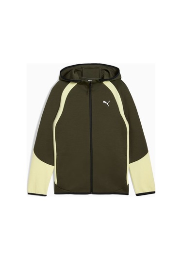 Puma Evostrıpe Full-zip Hoodie Çocuk Sweatshırt 68886370 Haki