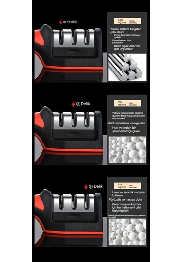 Manuel Bıçak Bileme Aleti-siyah