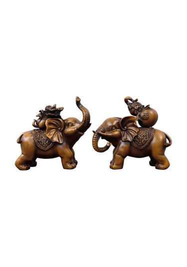 Suntek Magideal Kabine Masa Festivali Için Fil Heykeli Koleksiyonu 2 Adet