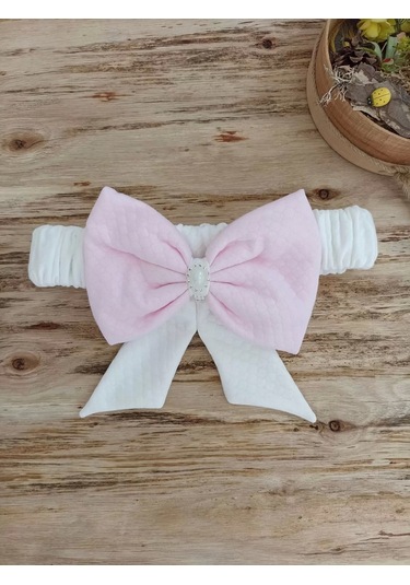 Bal Peteği My Princess Taç Nakış İnci Fiyonklu Dantel Duvaklı Delüks Kundak Bebek Battaniyesi Pembe Pembe